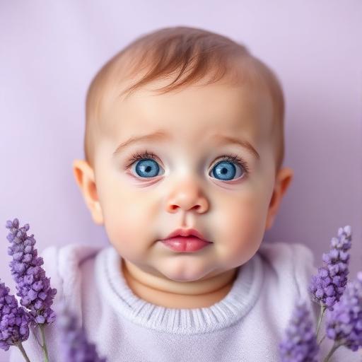 AI generated baby combining both parents' features
